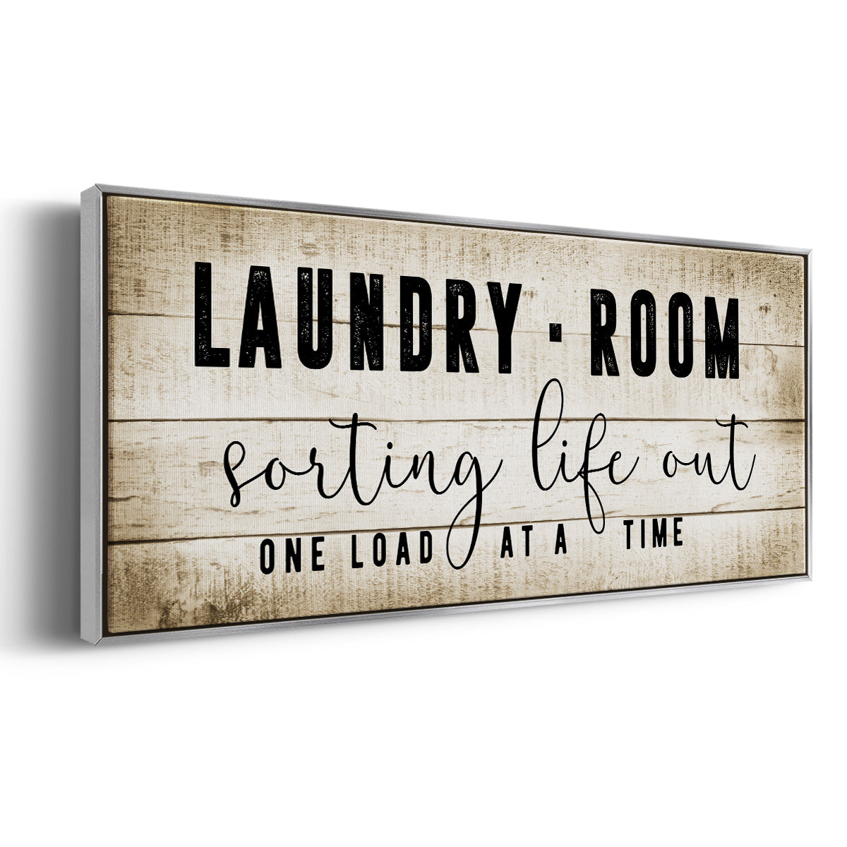 Laundry Room - Floater Framed Canvas Print