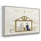 Away in a Manger Collection A - Framed Gallery Wrapped Canvas in Floating Frame