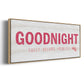 Princess Goodnight - Floater Framed Canvas Print