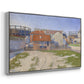 Gasometers at Clichy, 1886 - Floater Framed Canvas Print