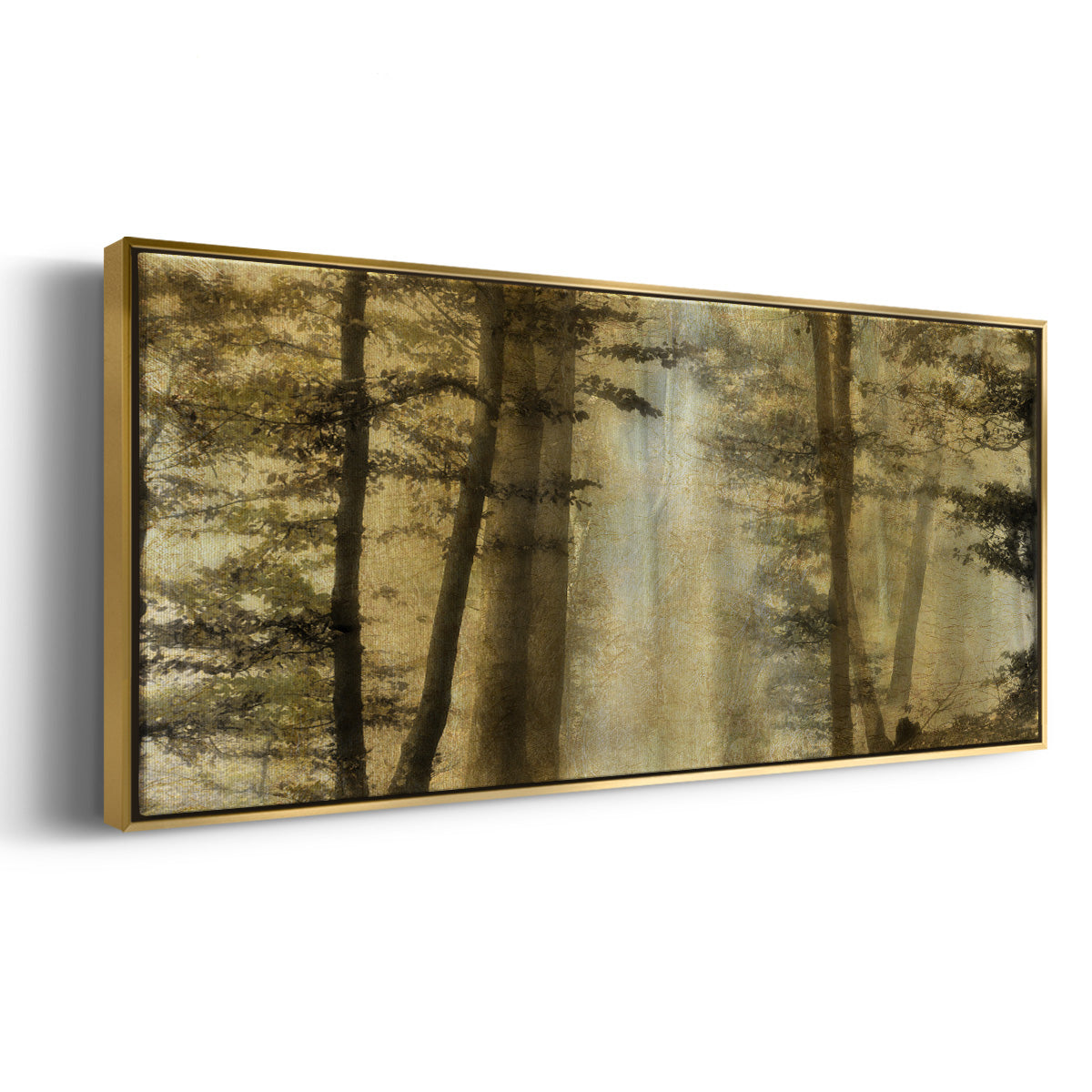 Golden Magic - Floater Framed Canvas Print
