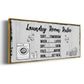 Laundry Room Rules - Floater Framed Canvas Print