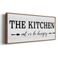 Eat Or Be Hungry - Floater Framed Canvas Print