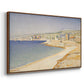 The Jetty at Cassis, Opus 198, 1889 - Floater Framed Canvas Print