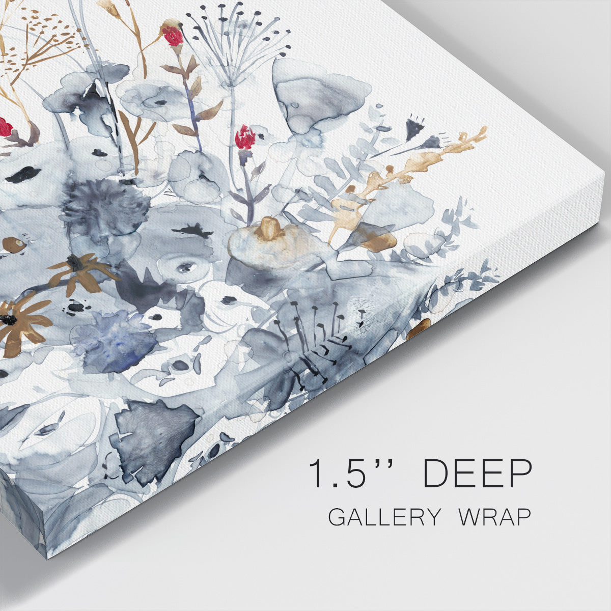 Indigo & Ochre II - Canvas Art Print