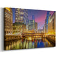 Chicago River III - Gallery Wrapped Canvas