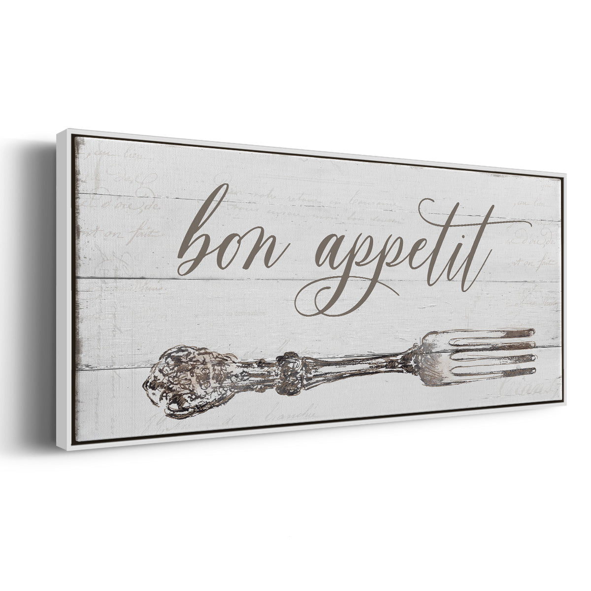 Bon Appetit - Floater Framed Canvas Print
