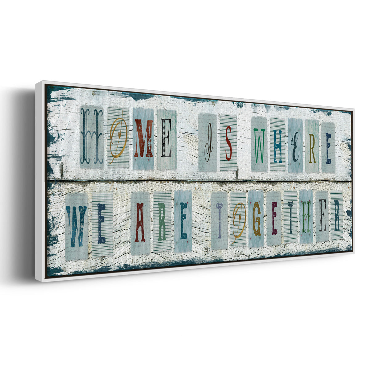 We Are Together - Floater Framed Canvas Print
