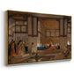 A Lady Receiving Visitors (The Reception), 1873 - Floater Framed Canvas Print
