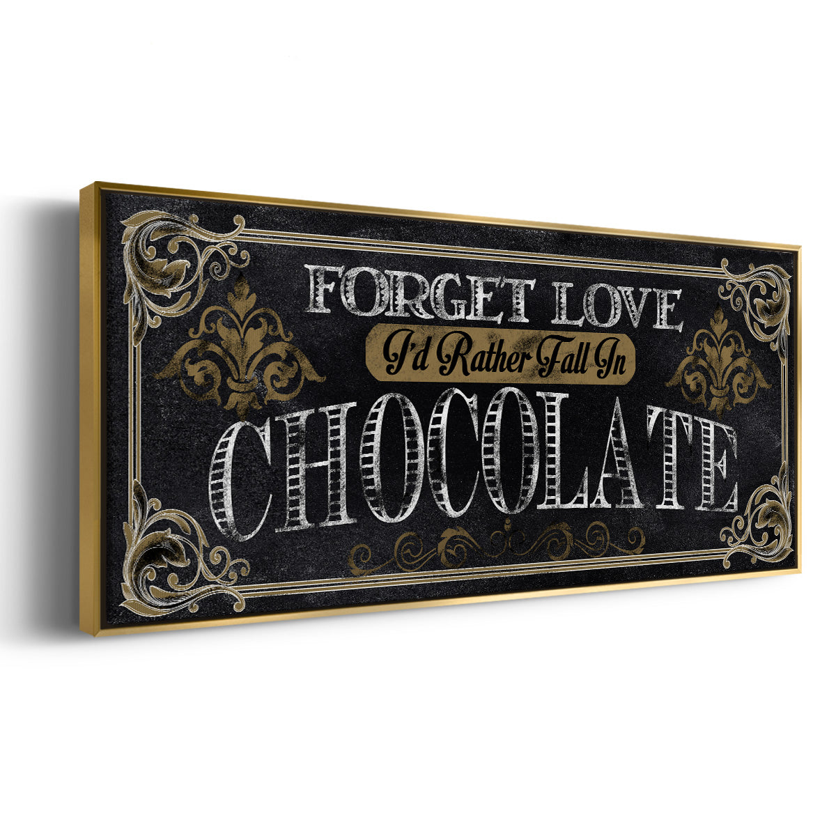 Chocolate - Floater Framed Canvas Print