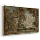 Salisbury Cathedral from the Bishop's Grounds, c. 1822-1823 - Floater Framed Canvas Print