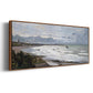 The Beach at Saint Adresse, 1876 - Floater Framed Canvas Print