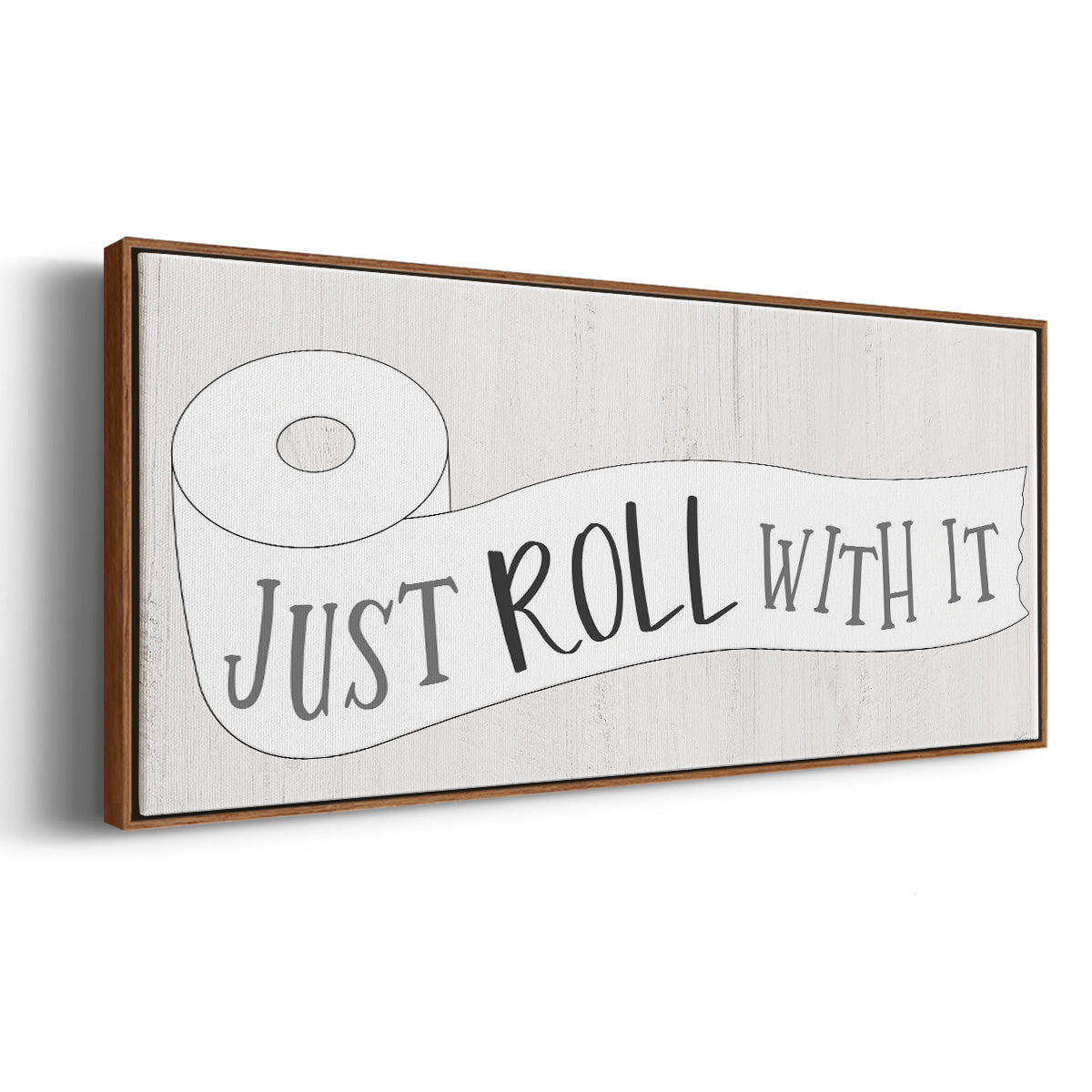 Just Roll - Floater Framed Canvas Print