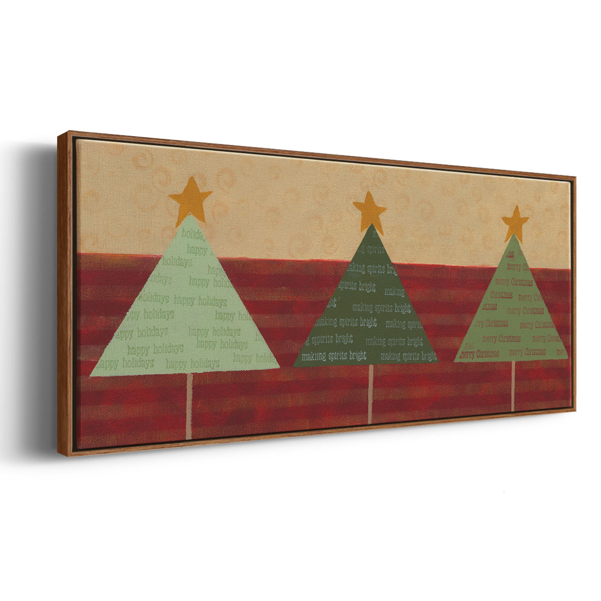 Merry Messages - Floater Framed Canvas Print