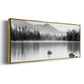 Mountain Reflection - Floater Framed Canvas Print