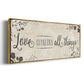 Love Conquers - Floater Framed Canvas Print