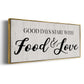 Food and Love - Floater Framed Canvas Print
