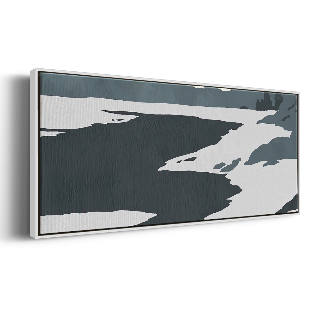 Cutter Island IV - Floater Framed Canvas Print