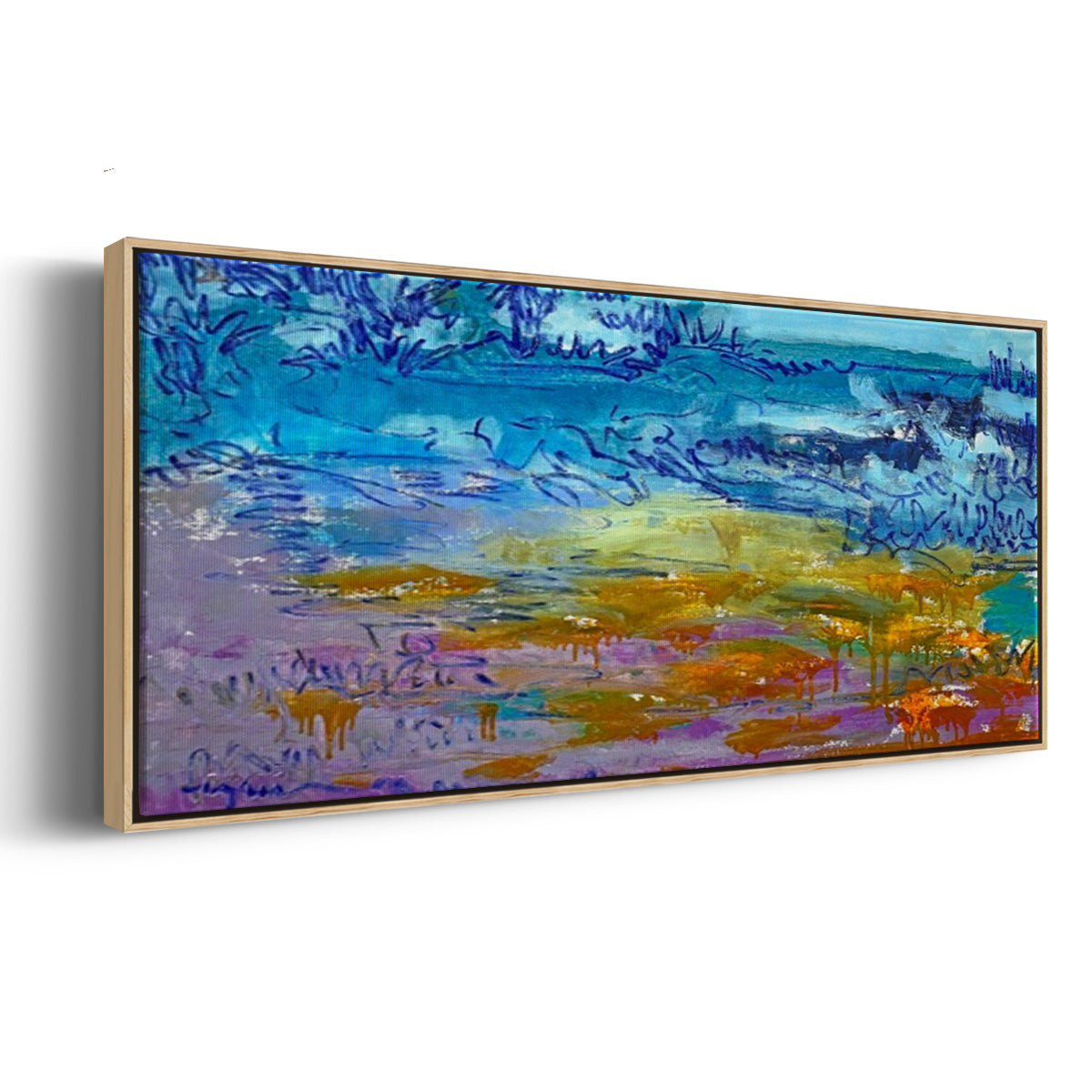 Dancing Heart - Floater Framed Canvas Print