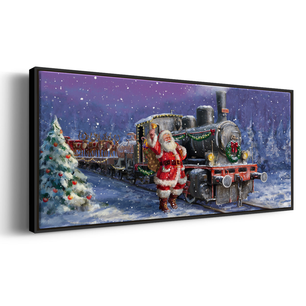 All Aboard - Floater Framed Canvas Print