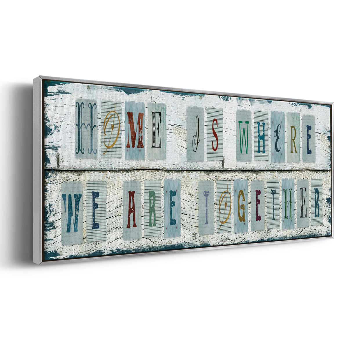 We Are Together - Floater Framed Canvas Print