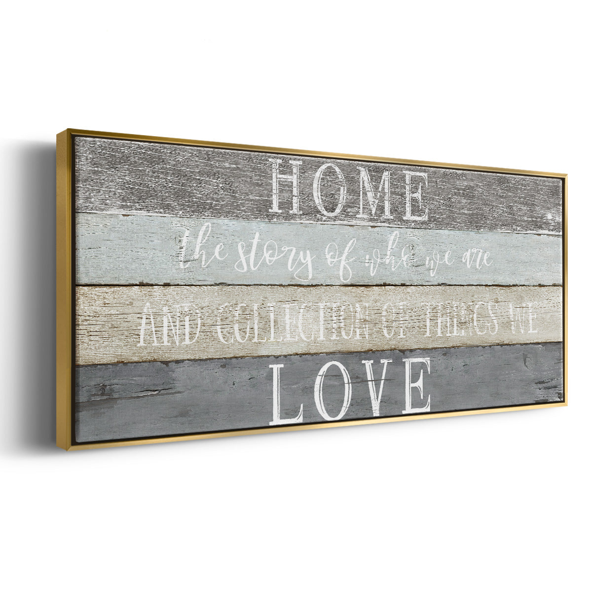Home Love - Floater Framed Canvas Print