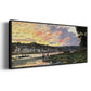 The Seine at Bougival in the Evening, 1870 - Floater Framed Canvas Print