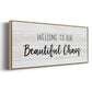 Beautiful Chaos - Floater Framed Canvas Print