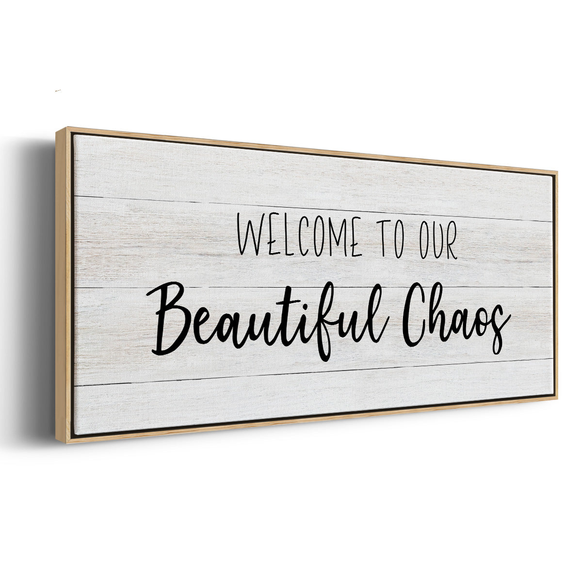 Beautiful Chaos - Floater Framed Canvas Print