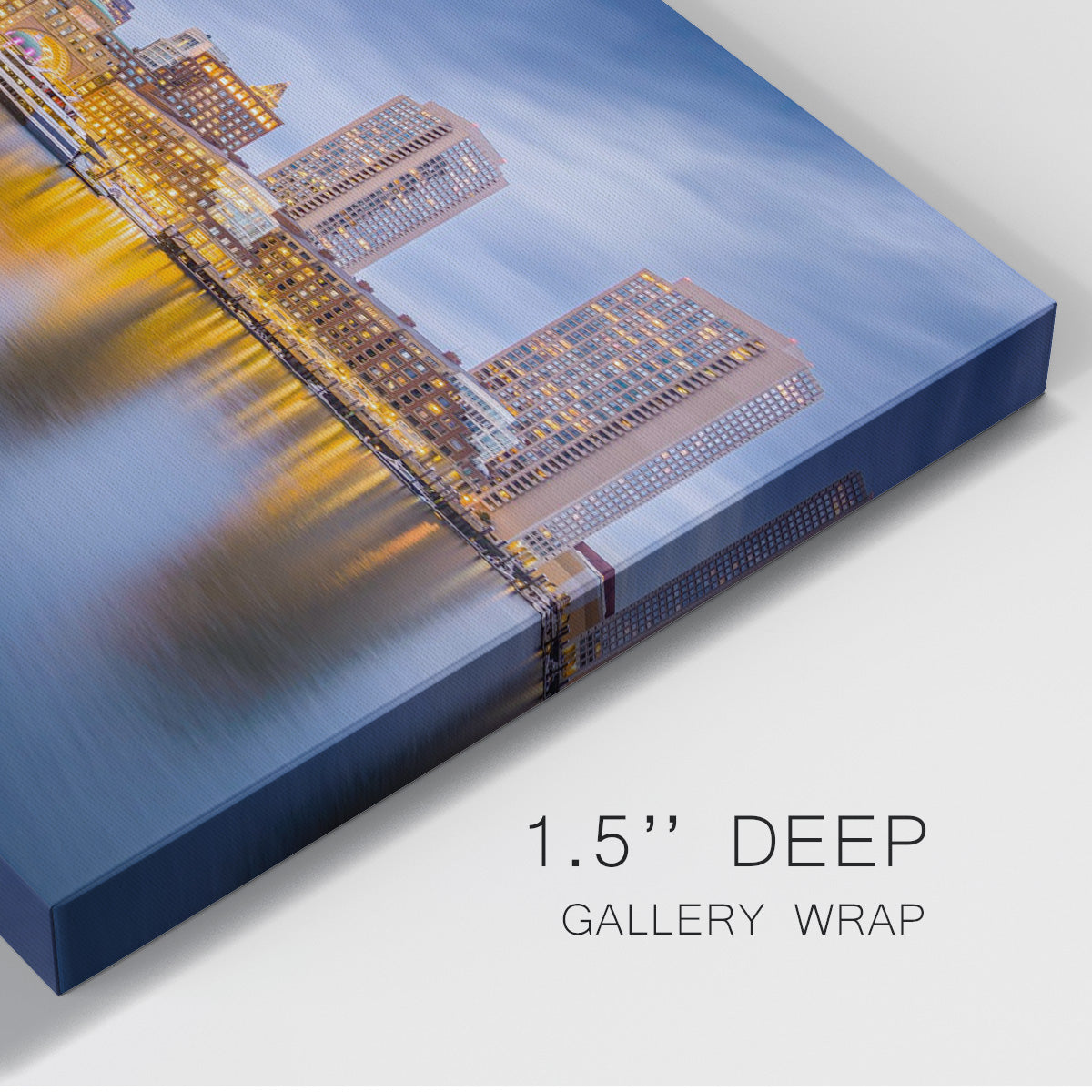 USA Harbor Skyline - Canvas Art Print