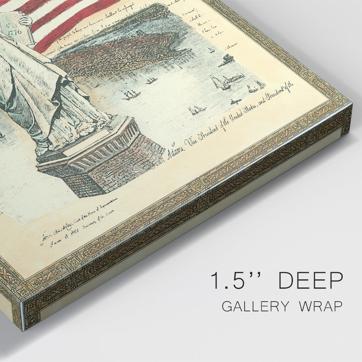 USE D # Proud To Be An American I Premium Gallery Wrapped Canvas - Ready to Hang