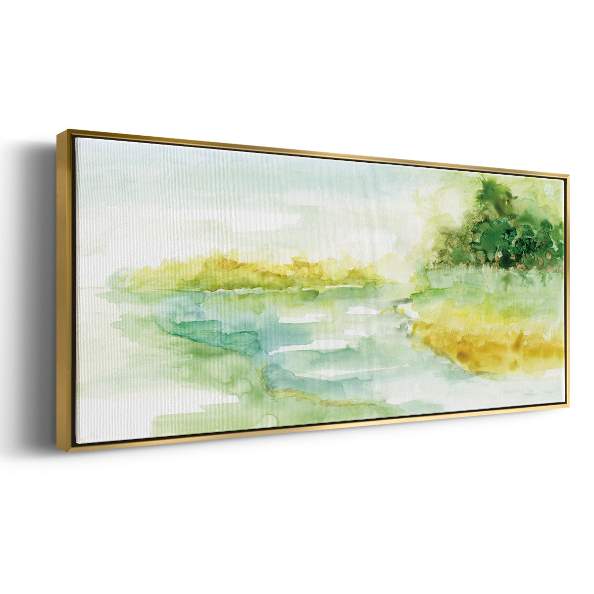 Dreamy Inlet - Floater Framed Canvas Print