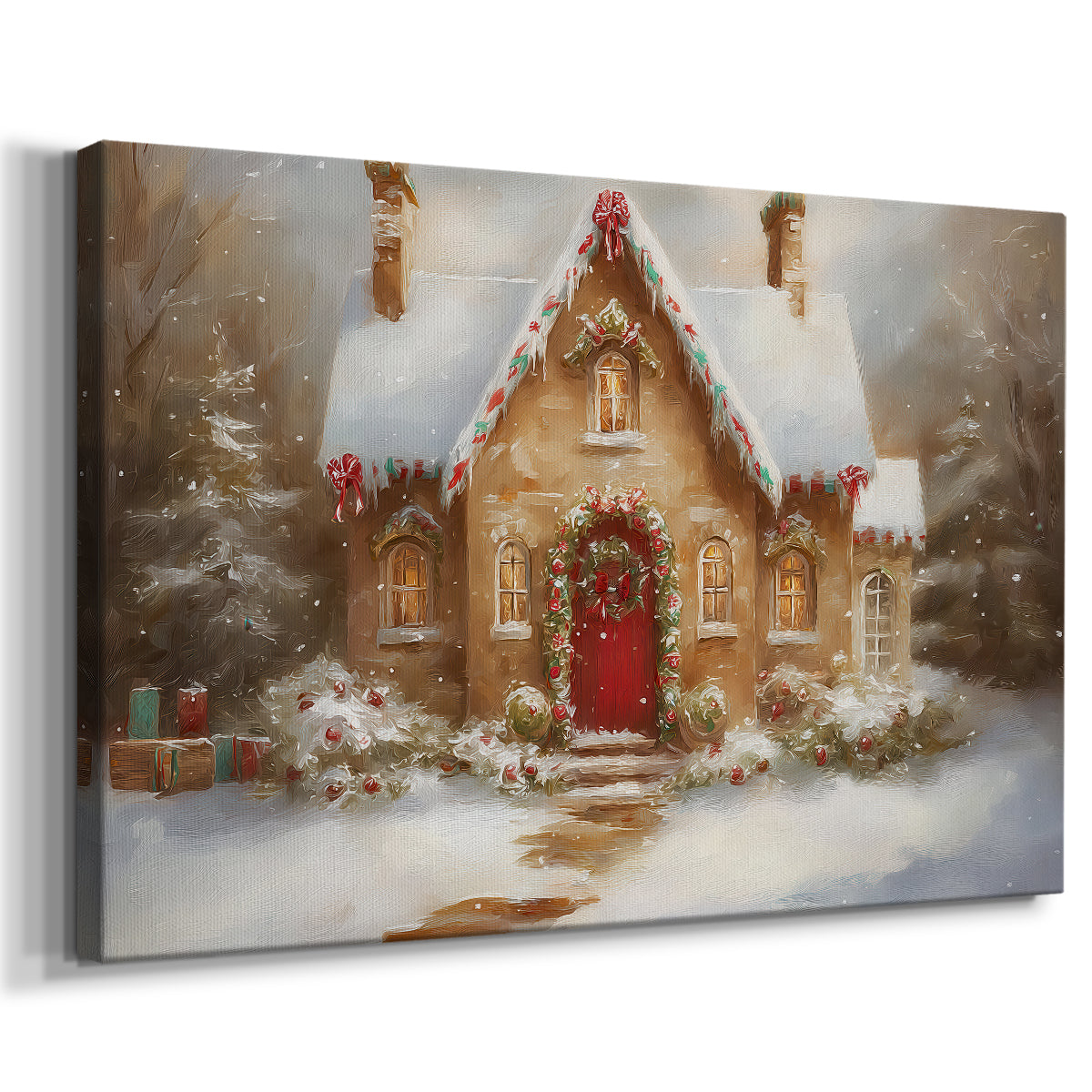 Sugar Wreath Serenade - Canvas Art Print