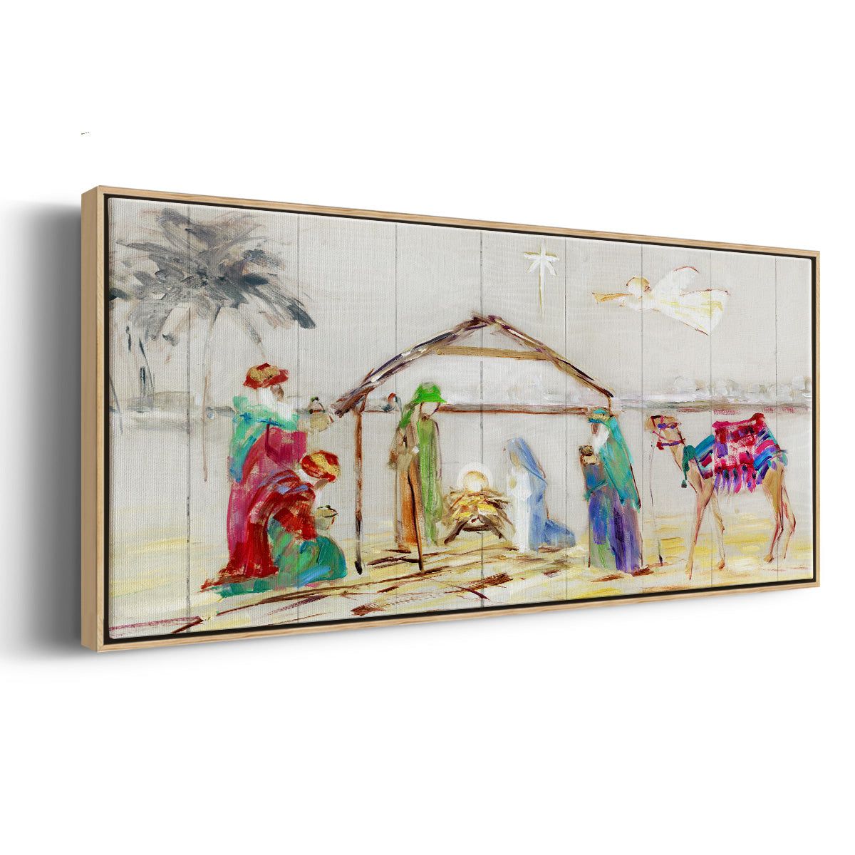 Nativity - Floater Framed Canvas Print