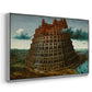 The Tower of Babel, c. 1568 - Floater Framed Canvas Print