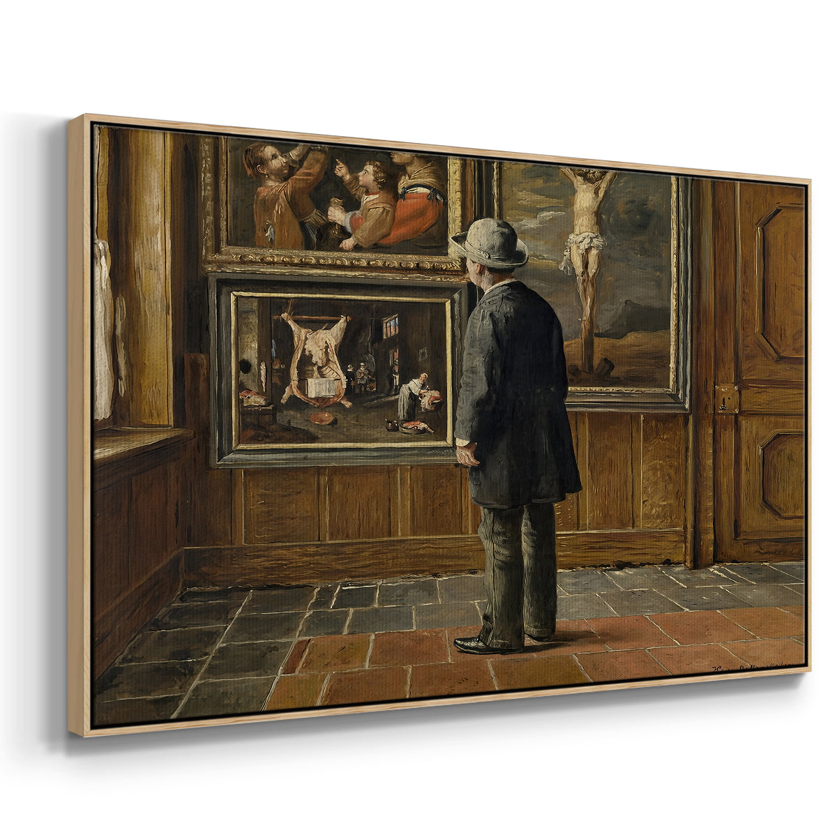 The Picture Lover, 1884 - Floater Framed Canvas Print