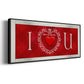 DIY Love Collection H - Floater Framed Canvas Print