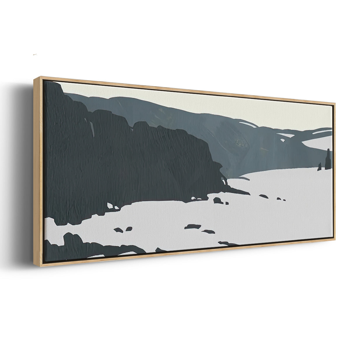Cutter Island I - Floater Framed Canvas Print