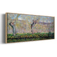 The Banks of the River Epte in Springtime, 1885 - Floater Framed Canvas Print