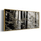 Misty Forest - Floater Framed Canvas Print