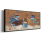 Snowball Bucket - Floater Framed Canvas Print