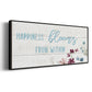 Happiness Blooms - Floater Framed Canvas Print