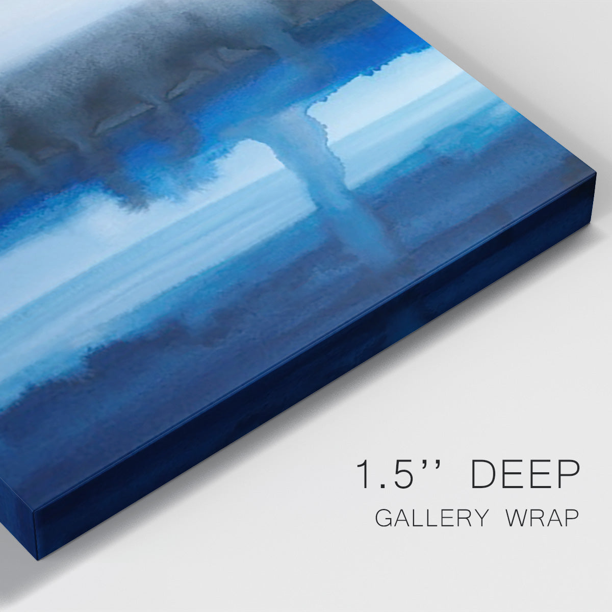 Deep Blue Shore I Premium Gallery Wrapped Canvas - Ready to Hang