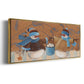 Snowball Bucket - Floater Framed Canvas Print