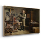 The Plate Printer, 1875 - Floater Framed Canvas Print