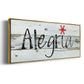 Alegria - Floater Framed Canvas Print