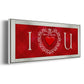 DIY Love Collection H - Floater Framed Canvas Print