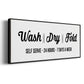 Wash Dry Fold - Floater Framed Canvas Print
