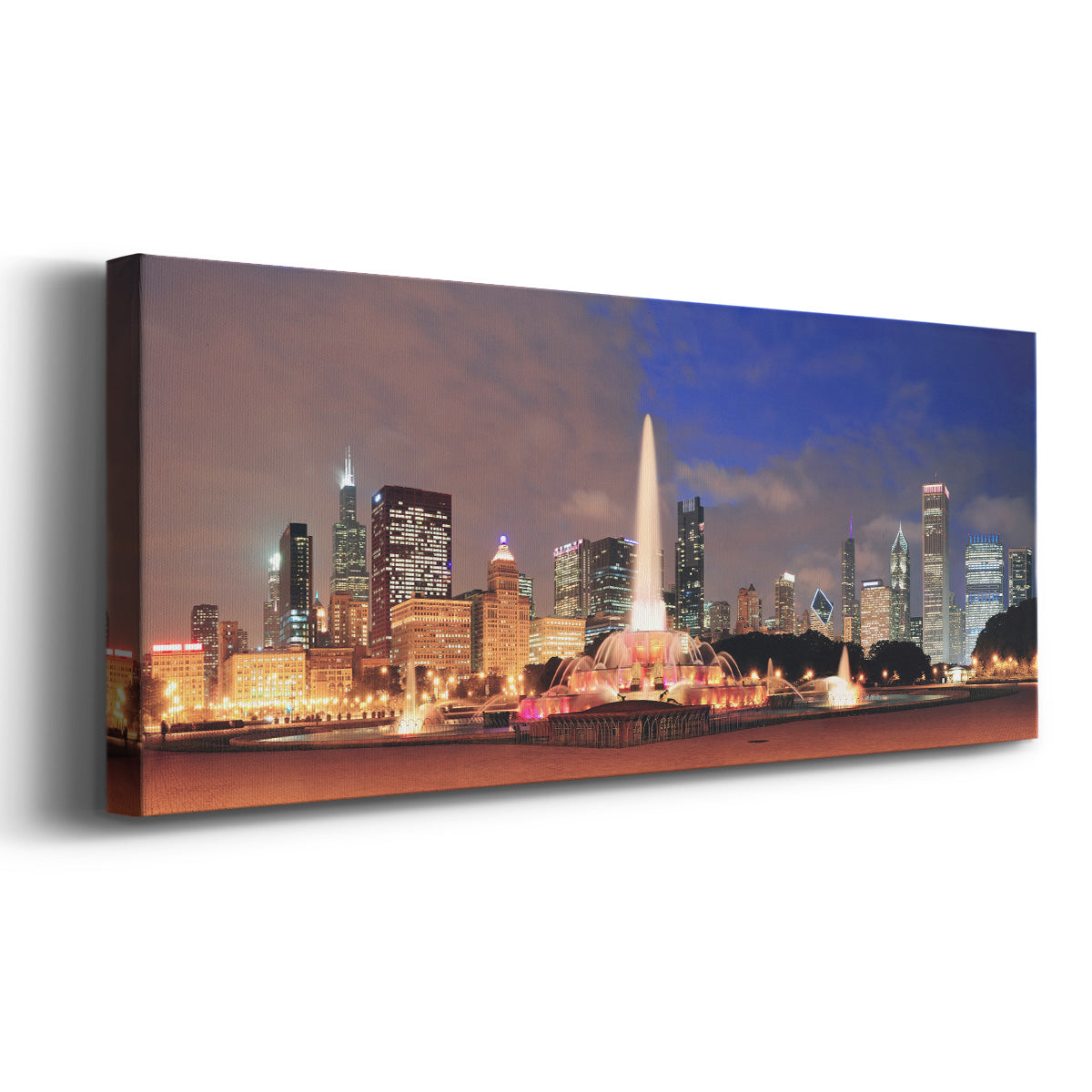 Buckingham Fountain VI - Gallery Wrapped Canvas