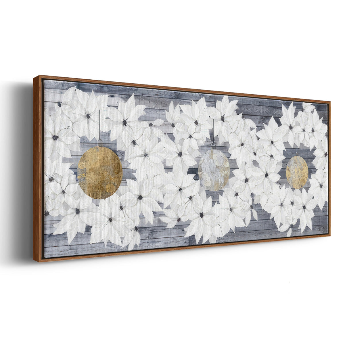 Sophisticated Christmas Collection H - Floater Framed Canvas Print